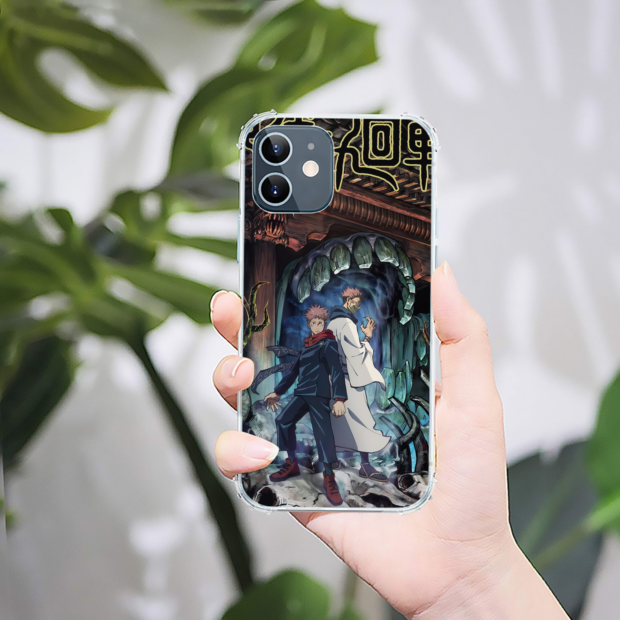 （画像用） 呪術廻戦 Jujutsu Kaisen 【iPhone 12シリーズ対応】透明スマホケース（クリアソフトケース）